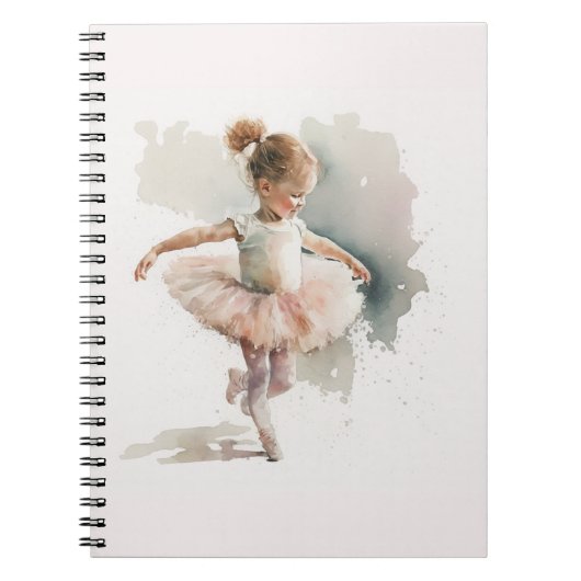 Carnet aquarelle petite, latina mignonne en robe rose (Devant)