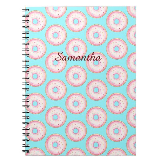 Carnet Aquarelle Pink Glazed Sprinkts (Devant)