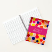 Carnet Aquarelle pois cercles mignons (Intérieur)