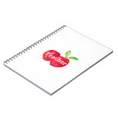 Carnet Aquarelle Pommes rouges Fruit de l'enseignement en (Côté gauche)