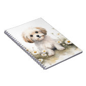 Carnet Aquarelle Poodle dans les marais (Côté Droit)