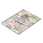 Carnet Aquarelle Printanière Bibliophile (Côté gauche)