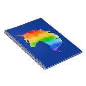 Carnet Aquarelle Rainbow Unicorn (Côté Droit)