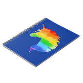 Carnet Aquarelle Rainbow Unicorn (Côté gauche)