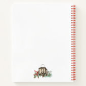 Carnet Aquarelle Recette de canneberges de Noël (Dos)