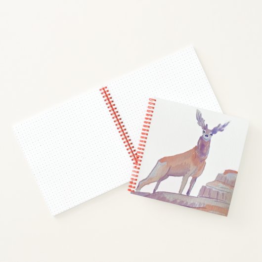 Carnet Aquarelle Red Deer (Intérieur)