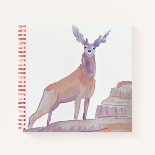 Carnet Aquarelle Red Deer (Devant)