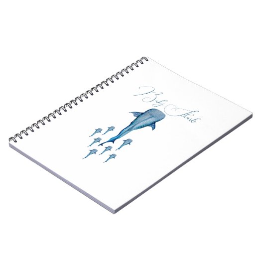 Carnet Aquarelle requin (Côté gauche)