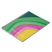 Carnet Aquarelle rose Abstraite (Côté gauche)