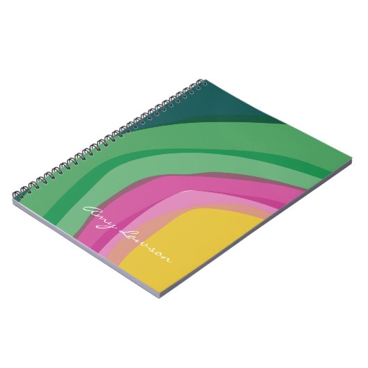 Carnet Aquarelle rose Abstraite (Côté gauche)