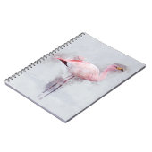 Carnet Aquarelle rose de Flamant rose (Côté gauche)