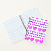 Carnet Aquarelle rose des Coeurs (Intérieur)