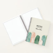 Carnet Aquarelle rose et verte de cactus (Intérieur)