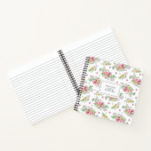 Carnet Aquarelle rose Floral (Intérieur)