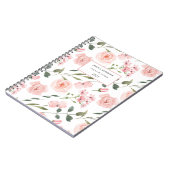 Carnet Aquarelle rose florale 2023 (Côté gauche)