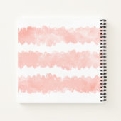 Carnet Aquarelle rose Fools Qui Rêvent Citer Keepsaké (Dos)
