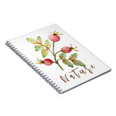 Carnet Aquarelle rose hanches (Côté Droit)