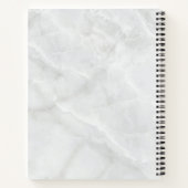 Carnet Aquarelle rose moderne Bouquet floral Monogramme (Dos)