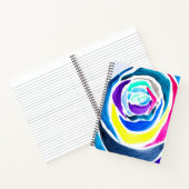 Carnet Aquarelle rose pop art bleu (Intérieur)