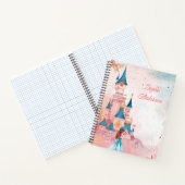 Carnet Aquarelle rose princesse (Intérieur)