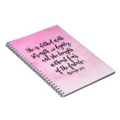 Carnet Aquarelle rose proverbe 31 femmes chrétiennes (Côté Droit)
