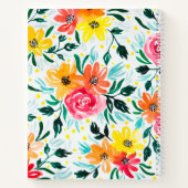 Carnet Aquarelle rose-rose-jaune (Dos)