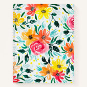 Carnet Aquarelle rose-rose-jaune (Devant)