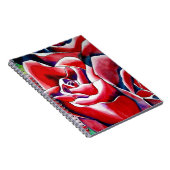 Carnet Aquarelle rose roses d'art original (Côté Droit)