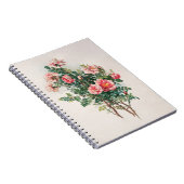 Carnet Aquarelle Roses roses (Côté Droit)