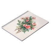 Carnet Aquarelle Roses roses (Côté gauche)