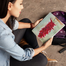 Aquarelle Rouge Chili Ristra Nouveau Mexique