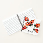 Carnet Aquarelle rouge et noire Ladybug  (Intérieur)