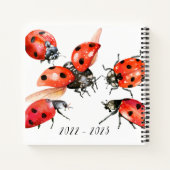 Carnet Aquarelle rouge et noire Ladybug  (Dos)