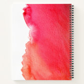 Carnet Aquarelle rouge rubis la citation de vie créative (Dos)