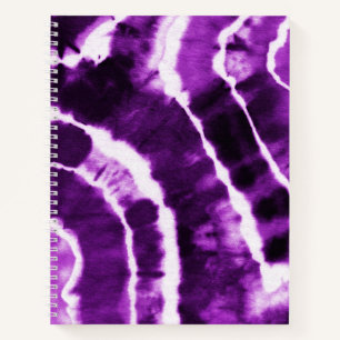 Carnet Aquarelle royale violet violet Cool Boho Tie Dye