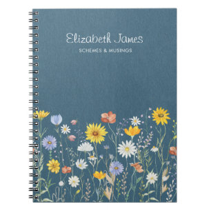 Carnet Aquarelle Rustique Fleur Sauvage Minimaliste