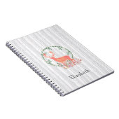 Carnet Aquarelle Rustique Reindeer Boho Personnalisée (Côté Droit)
