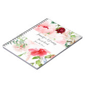 Carnet Aquarelle sauvage Jardin Floral Mariage (Côté gauche)