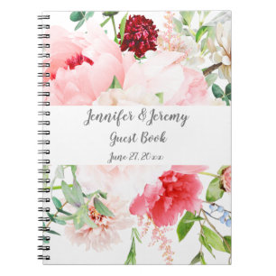 Carnet Aquarelle sauvage Jardin Floral Mariage