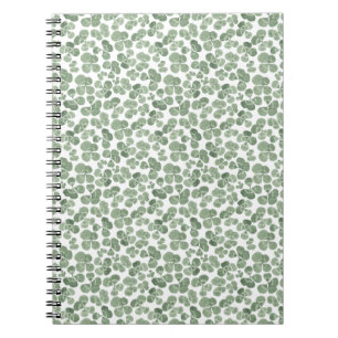 Carnet Aquarelle Shamrock St. Patrick's Clover Patterned