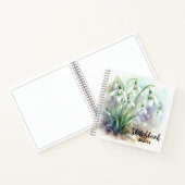 Carnet Aquarelle Snowdrop Flowers Sketchbook (Intérieur)