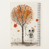 Carnet Aquarelle Squelette mignonne et Halloween Éffrayan (Verso)