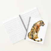 Carnet Aquarelle Tiger assis (Intérieur)