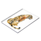 Carnet Aquarelle Tiger assis (Côté gauche)
