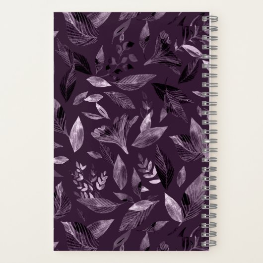 Carnet Aquarelle tombée feuilles 7 (Verso)