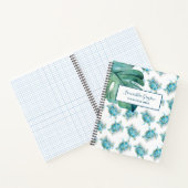 Carnet Aquarelle Tortue de mer Personnalisée (Intérieur)