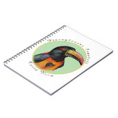 Carnet Aquarelle toucan (Côté gauche)