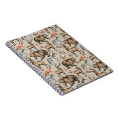 Carnet Aquarelle transparente motif avec animosité de for (Côté Droit)