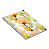 Carnet Aquarelle transparente motif avec fleurs de magnol (Côté Droit)