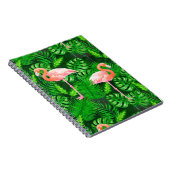 Carnet Aquarelle tropicale Flamant rose (Côté Droit)